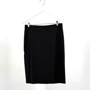 Talbots Black Wool Blend Lined Pencil Skirt Size 8 NWT